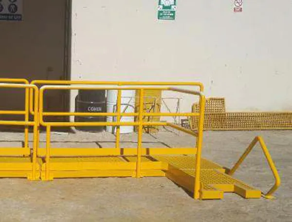 Fabricación de plataformas con barandas